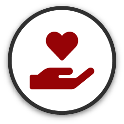 icon of person holding a heart